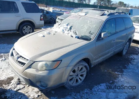 2008 Subaru Outback 3.0R L.l. Bean Edition из США, поврежденный, VIN 4S4BP86CX84347095